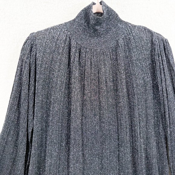 Zara Metallic Thread Knit Dress Size M Limited Edition NEW - Picture 16 of 16